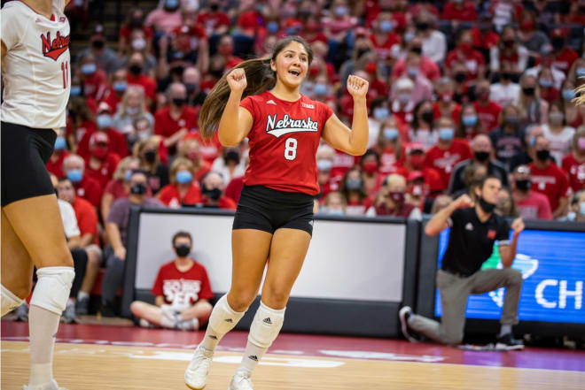 Nebraska volleyball libero Lexi Rodriguez