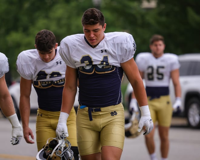 Notre Dame freshman linebacker Drayk Bowen will miss Saturday's home opener against Tennessee State. The game is scheduled to kickoff at 3:3o p.m. ET.