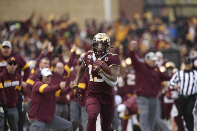 Minnesota Golden Gophers wide receiver Rashod Bateman is awaiting word from the NCAA on his eligibility status. 