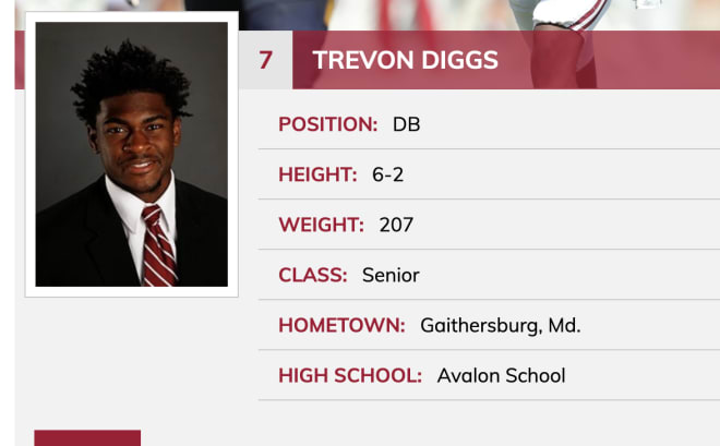 Trevon Diggs was recruited to play receiver at Alabama 