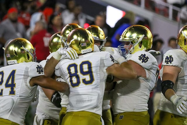 Notre Dame once again set an attendance record (93,246) at a 10th different college stadium, most in the FBS.