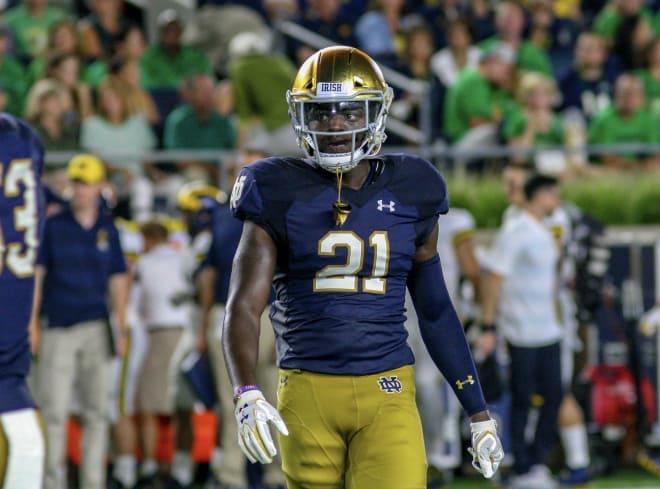 Senior safety Jalen Elliott has become an Iron Man — and play-making figure — for the Irish defense.