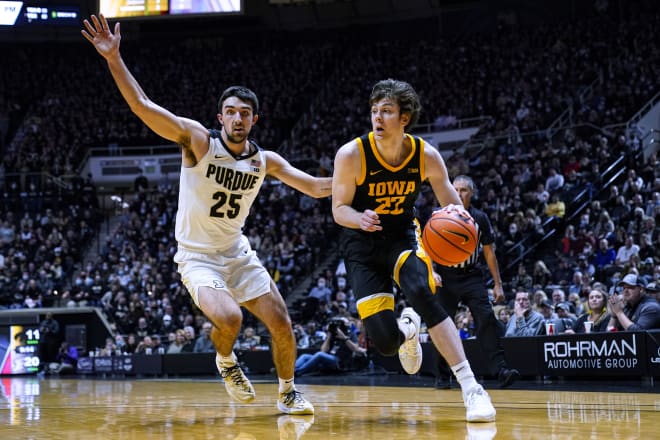 Patrick McCaffery led Iowa with 15 points in the loss.