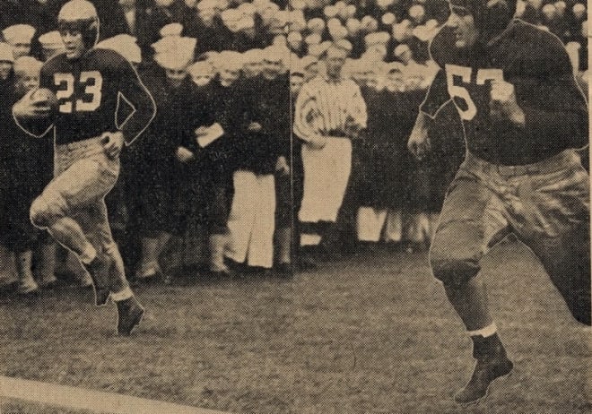 In 1944, Justice led Bainbridge to a No. 5 ranking, made huge headlines & had to choose a college.