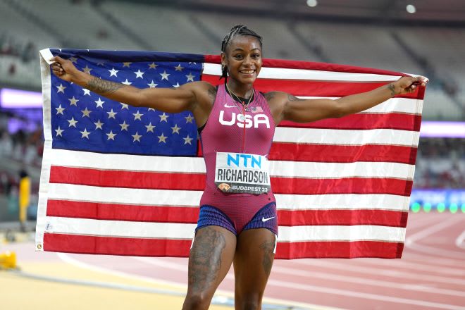 Sha'Carri Richardson Makes History With World Athletics 100-meter Gold