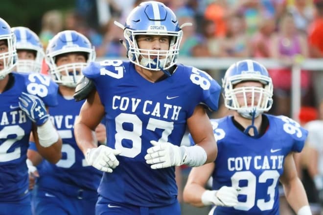 4-star Covington Catholic TE Michael Mayer is one of the top rated 2020 tight ends in the nation.  