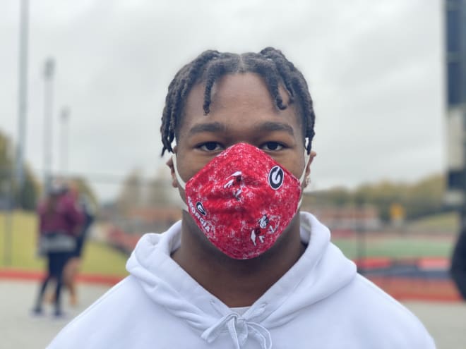 Smith was sporting a Dawgs mask when we caught up with him.