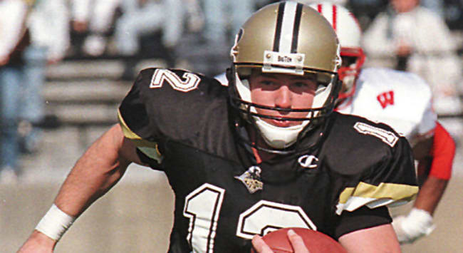 Billy Dicken ran and passed his way all over Wisconsin in Purdue's 1997 victory.