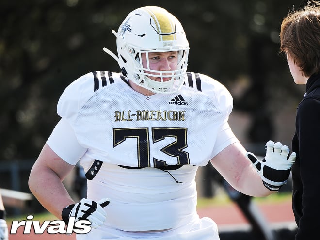 Four-star offensive lineman Trey Wedig is headed to Wisconsin next month. 