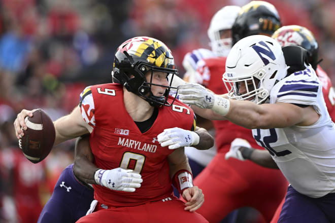 Northwestern sacked Billy Edwards Jr. four times.