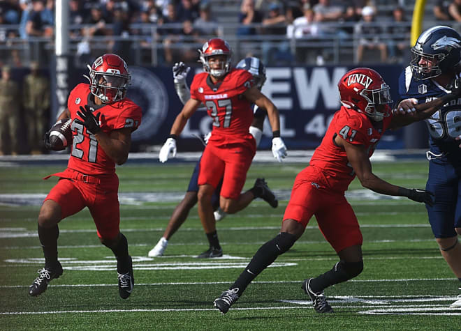 UNLV needs to get the ball to big playmakers Ricky Johnson and Jacob De Jesus (pictured). 