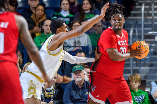 NC State senior center D.J. Burns won the game with 0.6 seconds left in the game 54-52.