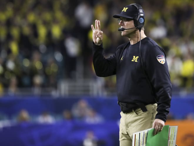 Jim Harbaugh is looking for an extra pinch of motivation for his team in the Peach Bowl.