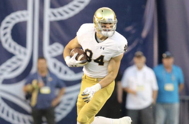 Cole Kmet is the third Notre Dame tight end since 2011 to turn pro after his junior season.