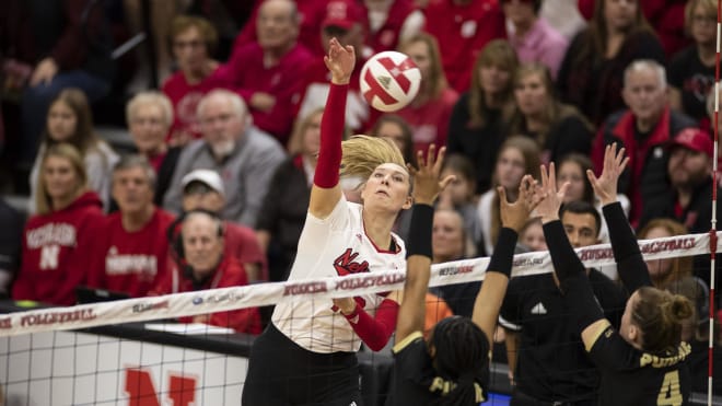 Madi Kubik's match-high 17 kills was enough for Nebraska to sweep Purdue at home Sunday afternoon.