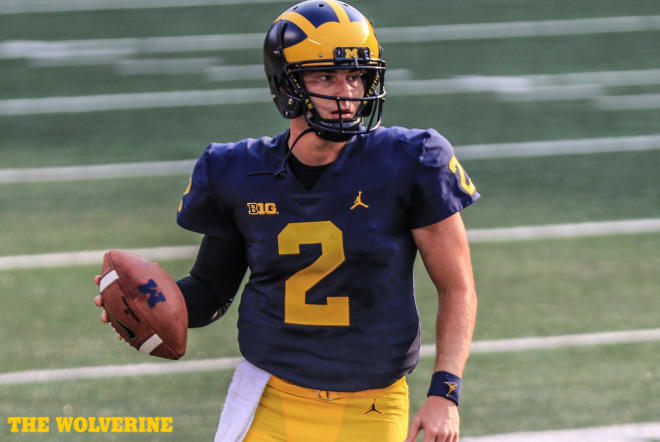 Shea Patterson looked very comfortable in the No. 2 jersey, inside The Big House.