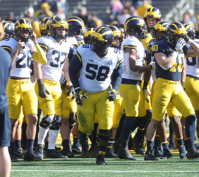 Michigan Wolverines football defensive tackle Mazi Smith is the favorite to start at nose tackle.