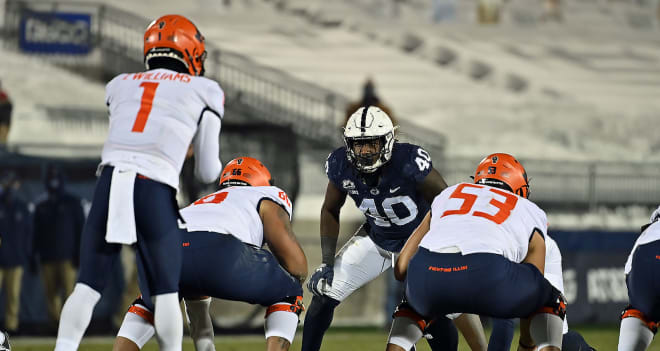 Penn State senior linebacker Jesse Luketa.