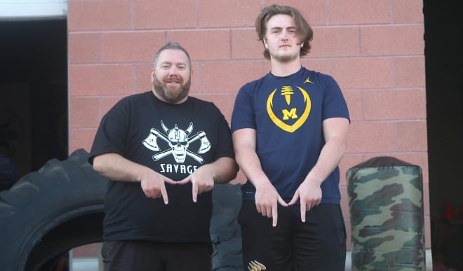 Colorado offensive lineman Connor Jones is committed to Michigan Wolverines football recruiting, Jim Harbaugh.