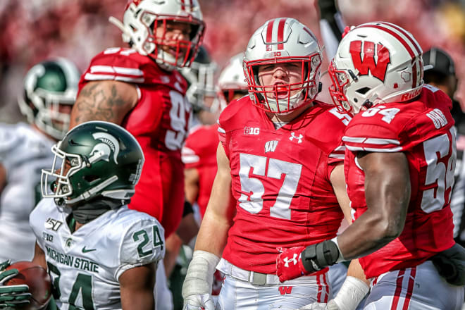 Wisconsin linebackers Leo Chenal and Jack Sanborn are heart and