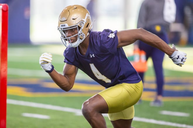 Notre Dame Fighting Irish football senior wide receiver Kevin Austin Jr.