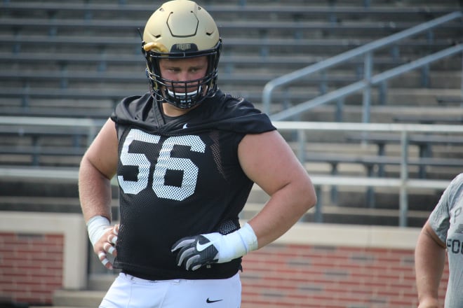 Viktor Beach has been Purdue's heir apparent at center, but has to had to recover from injury before assuming that position.
