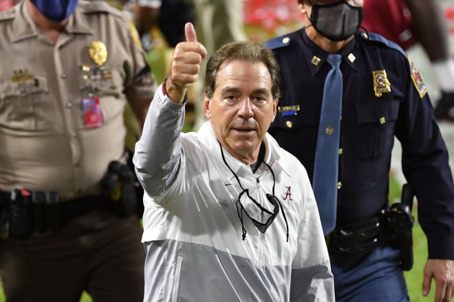 Alabama head coach Nick Saban. Photo | Getty Images