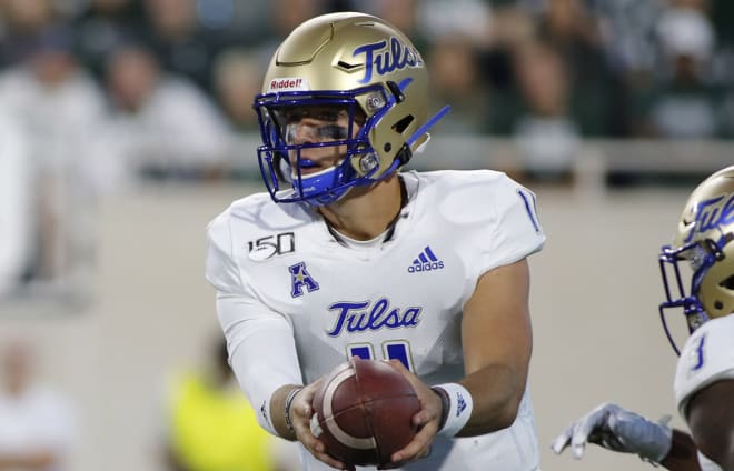 Tulsa QB Zach Smith threw for 331 yards and five touchdowns against East Carolina.