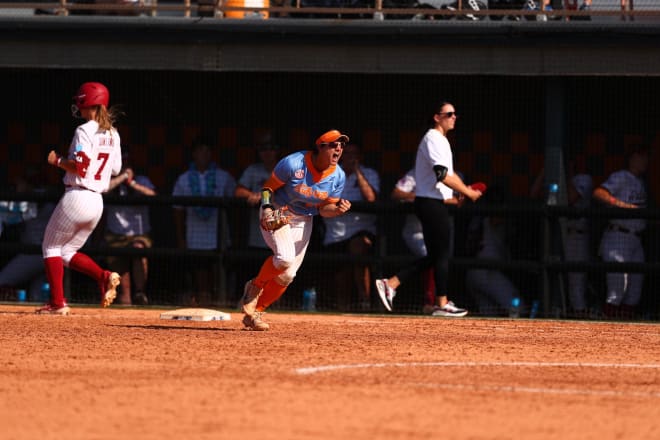 Tennessee softball against Alabama on May 25, 2024 at the Knoxville Super Regional.