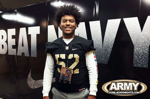 Top Flight DE/OLB Damir Fiason is all smiles as he joins the Army Black Knights 2018 Recruiting Class