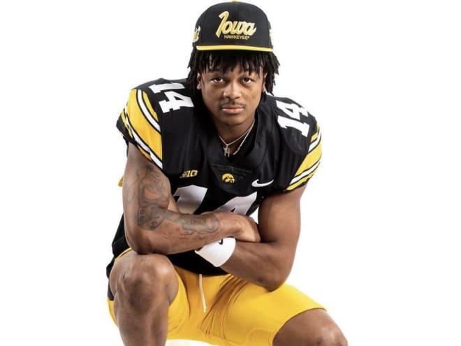 KJ Parker is a priority target for Iowa in the 2024 class, as it looks to add talented receivers. 