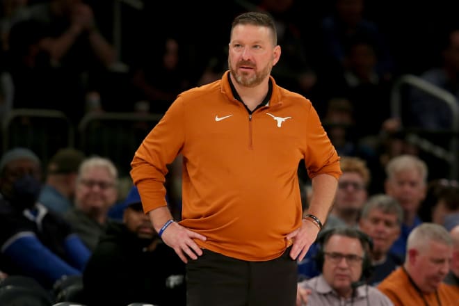 Former Texas Longhorns head coach Chris Beard reacts as he coaches against the Illinois Fighting Illini during the second half at Madison Square Garden. Mandatory Credit: Brad Penner-USA TODAY Sports