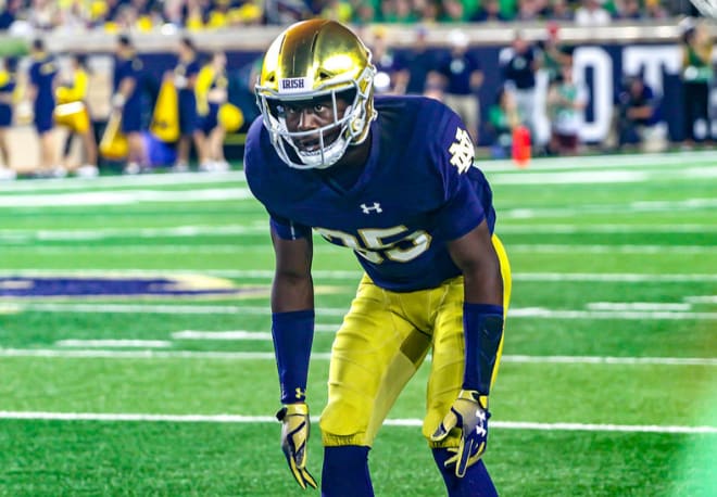 Sophomore cornerback TaRiq Bracy is one of two young but talented cornerbacks competing for key roles in the Notre Dame secondary.