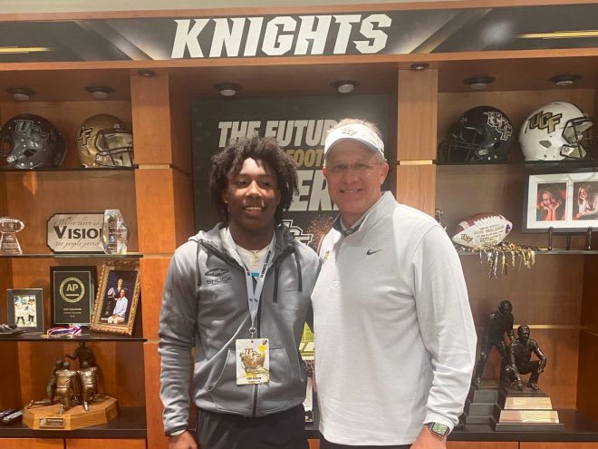 Chris Pearson with UCF head coach Gus Malzahn