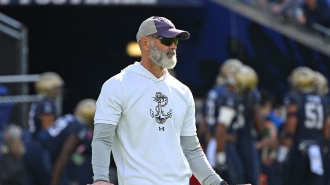 Navy store football hat