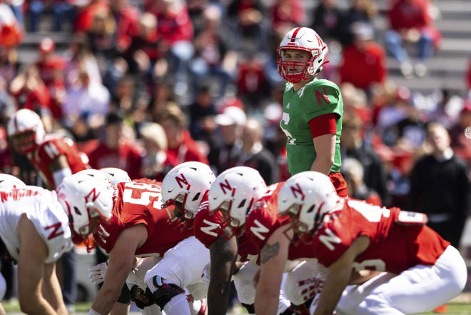 Chubba Purdy missed half of the spring with an injury, but he showcased his potential in NU's spring game.