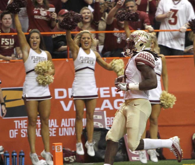 A look at one of Dalvin Cook's four rushing TDs.