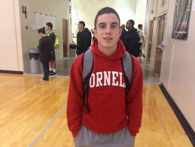 Brennan's Jeffrey Quinn hit 4-out-8 threes for the game to finish with 13 points