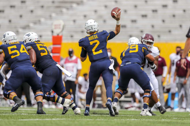 Frazier had an impressive debut for the West Virginia Mountaineers football team.