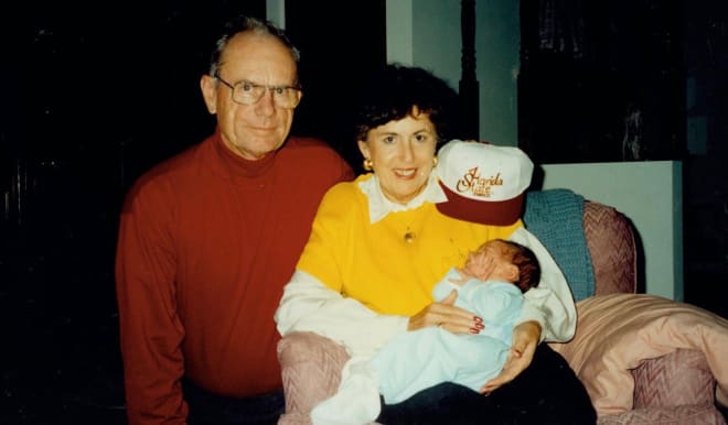 Claude Thigpen with his wife, Carleen.