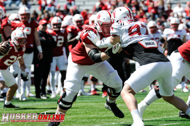 Nebraska's offensive line remains a work in progress. 