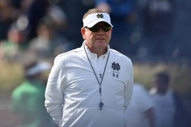 Irish head coach Brian Kelly faces many questions for his 2020 team that now can’t be answered until the fall. 