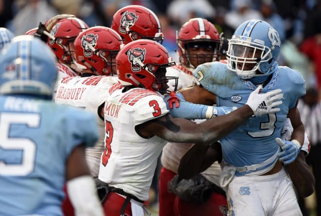 N.C. State and UNC players got into a fight of sorts following the Wolfpack's win Saturday in Kenan Stadium. 