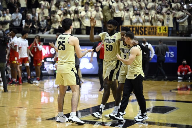 Trevion Williams was huge down the stretch for Purdue as it held on to defeat Maryland. (AP)