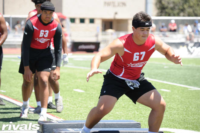 Defensive lineman prospect, Braxton Fely during last weekend’s Rivals Camp Series