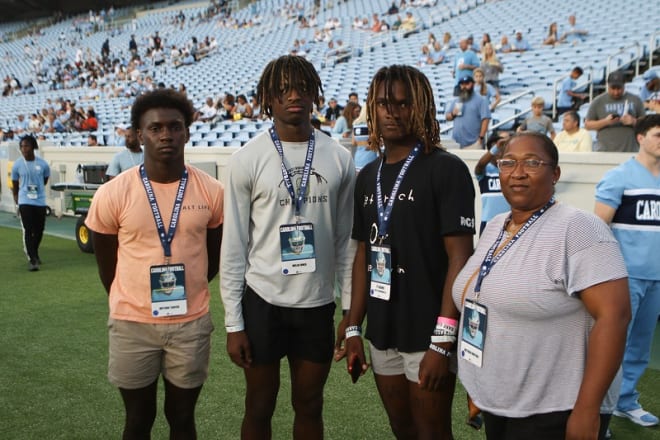Ty Adams on his visit to UNC for the Florida A&M game.