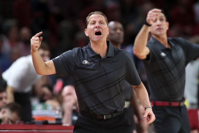 Arkansas head coach Eric Musselman is having to rebuild his roster this offseason.