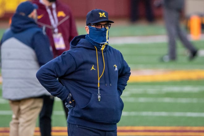 Jim Harbaugh hopes to unma unveil a more productive offense in the upcoming weeks of play.