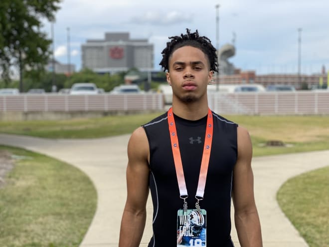 Caleb Presley during his unofficial visit to Auburn.