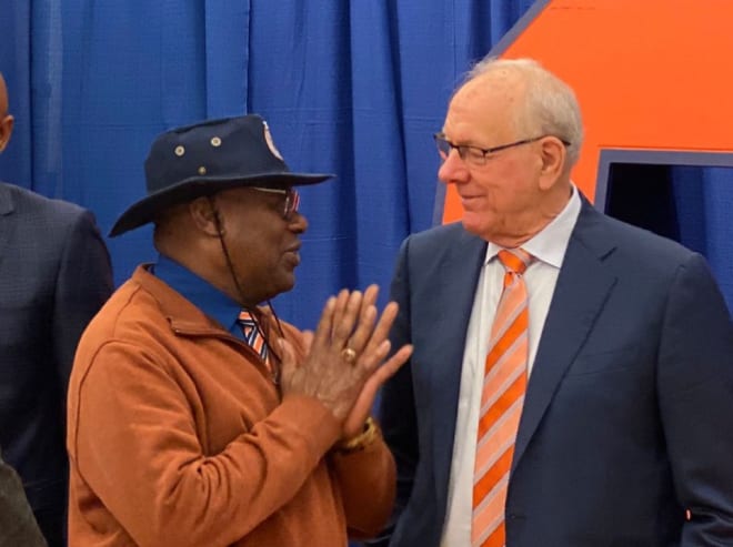 Mar. 10, 2023; Syracuse, NY; Jim Boeheim following his retirement press conference. Mandatory Photo Credit: Kicia Sears, The Juice Online.